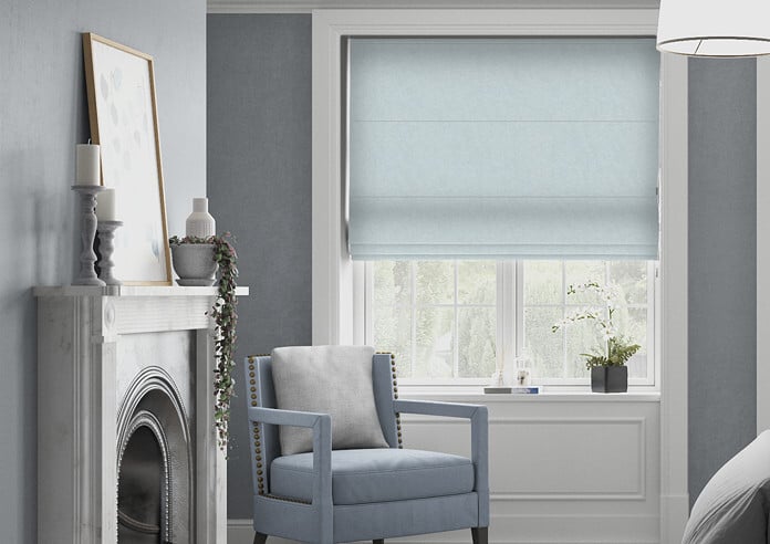 Tussah, Smoke - Twist&Fit Roman Blind - Image 3